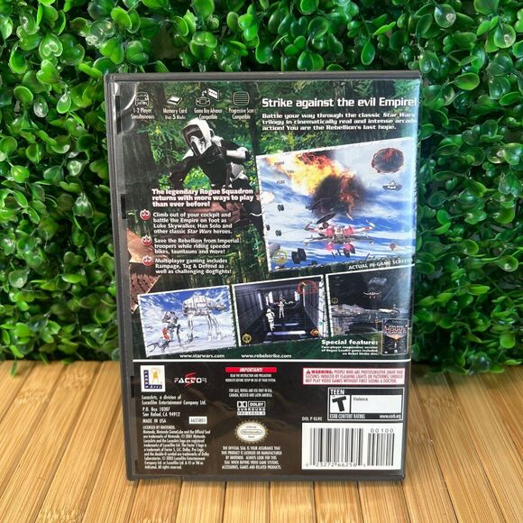 Nintendo Gamecube LucasArts Star Wars Rebel Strike Video Game Case Manual - Picture 2 of 8